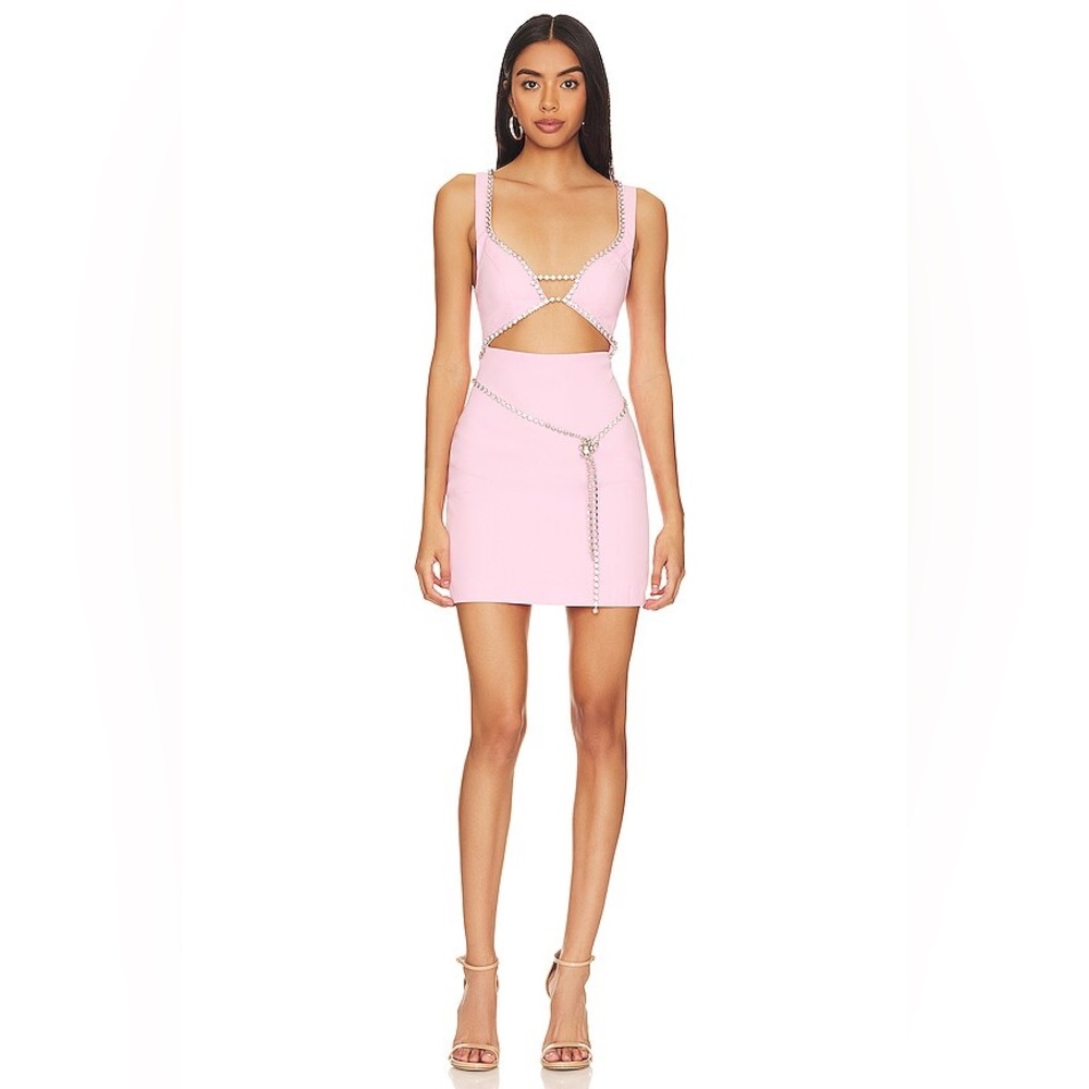 Majorelle Matteson Mini Dress in Bubblegum Pink